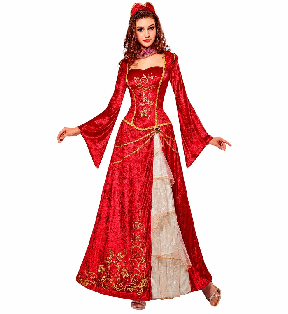 Widmann Decades And History Red Renaissance Princess Costume 3 Widmann Decades And History Red Renaissance Princess Costume