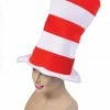Bristol Book Week Red / White Striped Top Hat Adult
