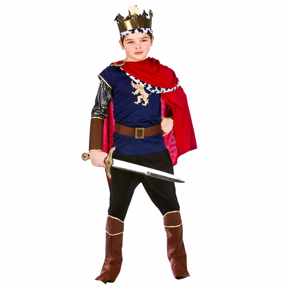 Wicked Regal Medieval King Boys Costume 3 Wicked Regal Medieval King Boys Costume