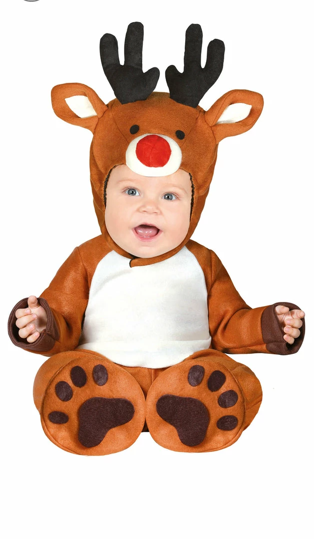 Fiestas Guirca Reindeer Baby Costume Toddler 3 Fiestas Guirca Reindeer Baby Costume Toddler