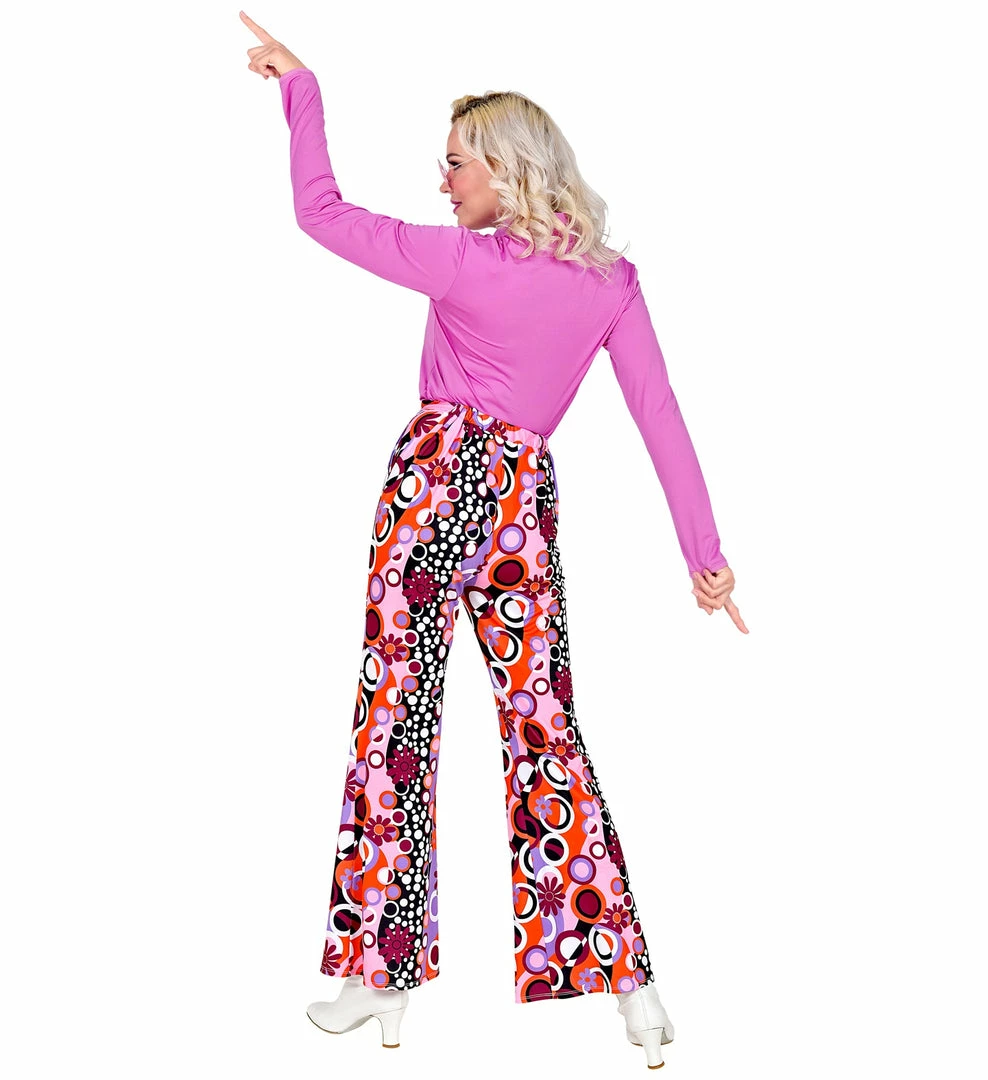 Widmann Retro 70's Disco Trousers Ladies 6 Widmann Retro 70's Disco Trousers Ladies