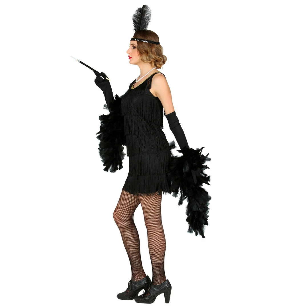 Widmann Roaring 20's Black Flapper Costume Decades And History 5 Widmann Roaring 20's Black Flapper Costume Decades And History