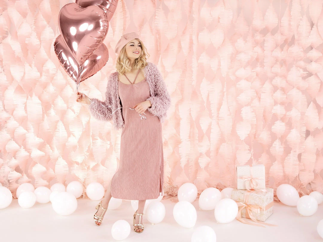 Partydecor Valentines Rose Gold Heart Foil Balloon 18" 4 Partydecor Valentines Rose Gold Heart Foil Balloon 18"