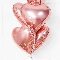 Partydecor Valentines Rose Gold Heart Foil Balloon 18" 7 Partydecor Valentines Rose Gold Heart Foil Balloon 18