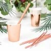Partydecor Rose Gold Metallic Paper Cups Party Supplies