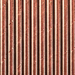 Partydecor Rose Gold Paper Straws
