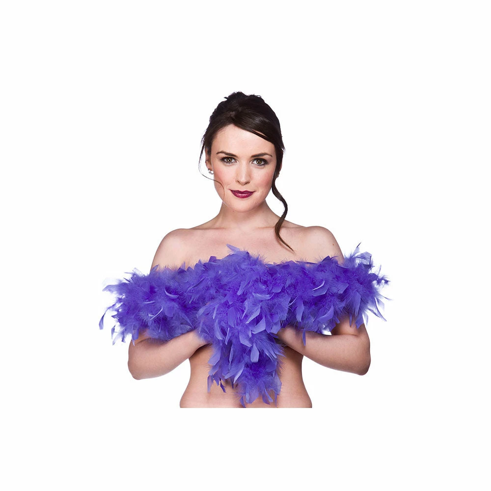 Wicked 1920's Feather Boa -Royal Blue 3 Wicked 1920's Feather Boa -Royal Blue