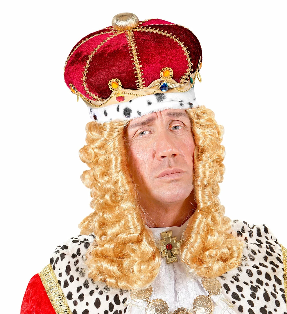 Widmann Royal Crown With Gemstones Medieval, Renaissance & Tudor Costumes 4 Widmann Royal Crown With Gemstones Medieval, Renaissance & Tudor Costumes