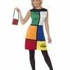 Smiffy's Decades And History Rubik Cube Costume With Headband 2 Smiffy's Decades And History Rubik Cube Costume With Headband
