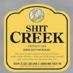 My Fancy Dress Party Supplies Wine Labels - Shit Creek