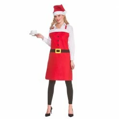 Wicked Santa Apron & Hat Christmas Costumes