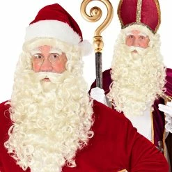 Widmann Christmas Costumes Santa Claus Wig, Beard & Eyebrow Set