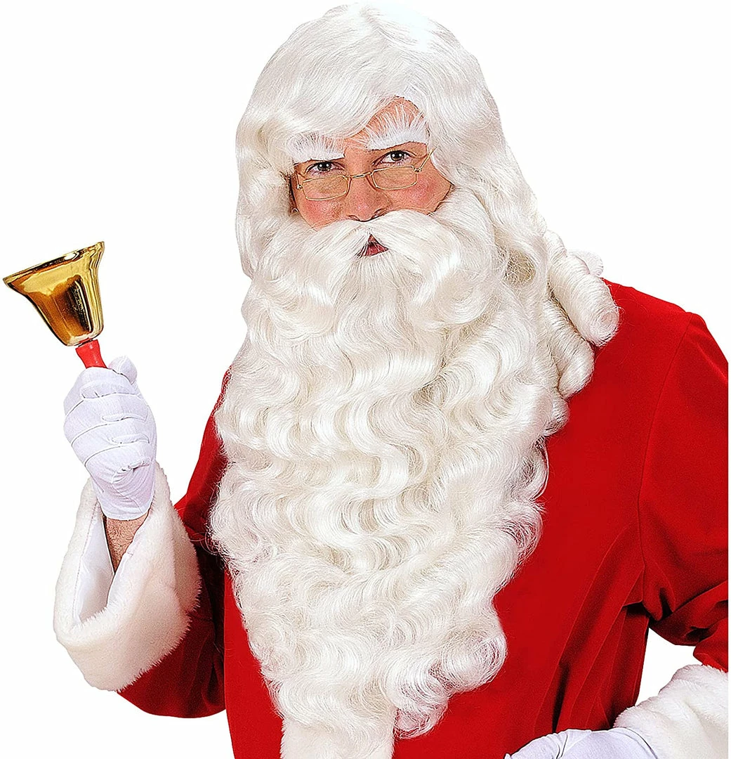 Widmann Deluxe Santa Wig Eyebrow And Beard Christmas Costumes 3 Widmann Deluxe Santa Wig Eyebrow And Beard Christmas Costumes