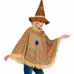 Widmann Scarecrow Poncho Adult Halloween