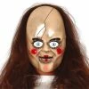 Fiestas Guirca Scary Doll Mask Halloween 2 Fiestas Guirca Scary Doll Mask Halloween