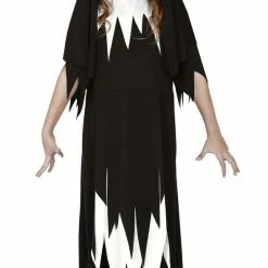 Fiestas Guirca Scary Nun Costume Girls
