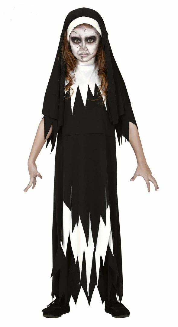 Fiestas Guirca Scary Nun Costume Girls 3 Fiestas Guirca Scary Nun Costume Girls