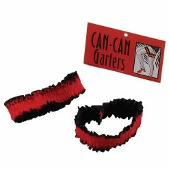 Bristol Sexy Red And Black Lace Garter Costume Accessories