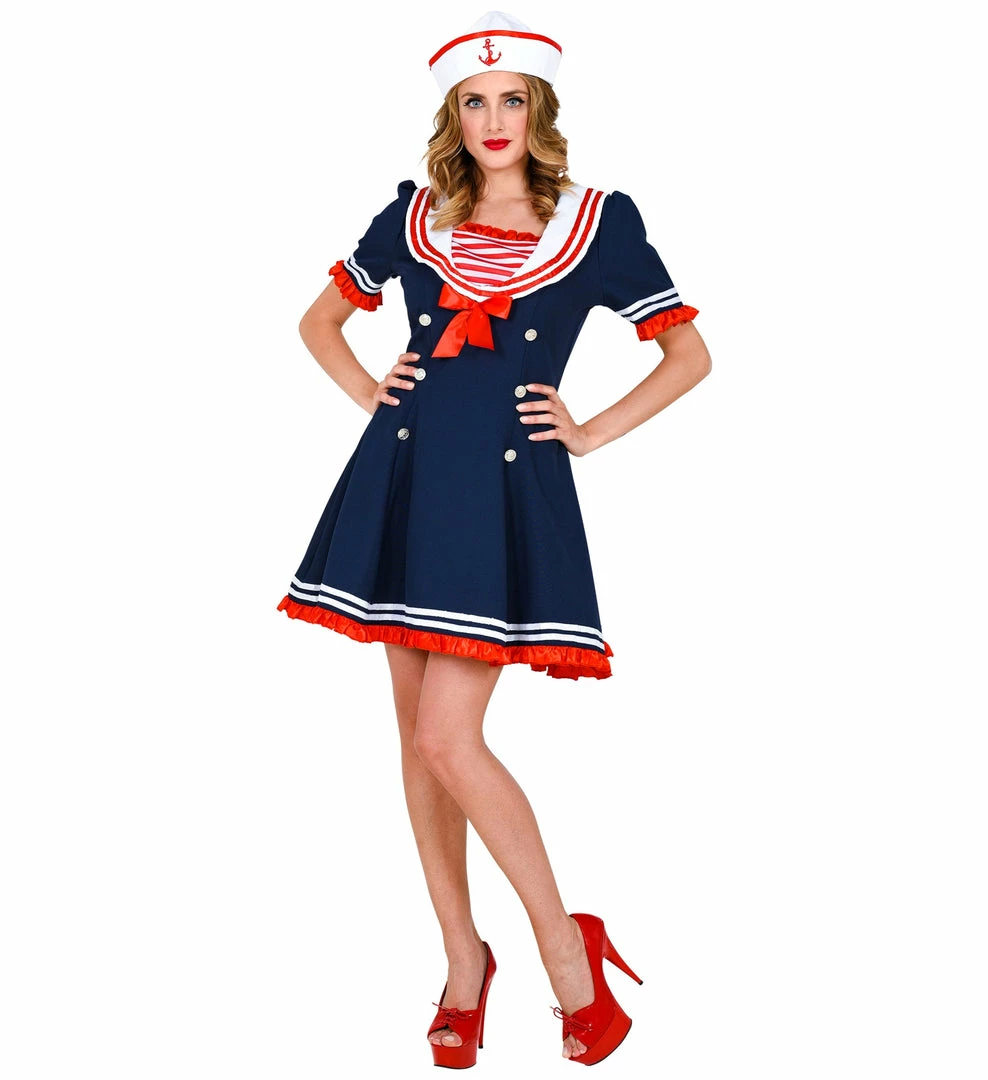 Widmann Ship Ahoy Sailor Costume Ladies 5 Widmann Ship Ahoy Sailor Costume Ladies