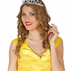 Fiestas Guirca Silver Jewelled Tiara Crown Medieval, Renaissance & Tudor Costumes