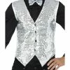 Smiffy's Silver Sequin Waistcoat Ladies 1 Smiffy's Silver Sequin Waistcoat Ladies