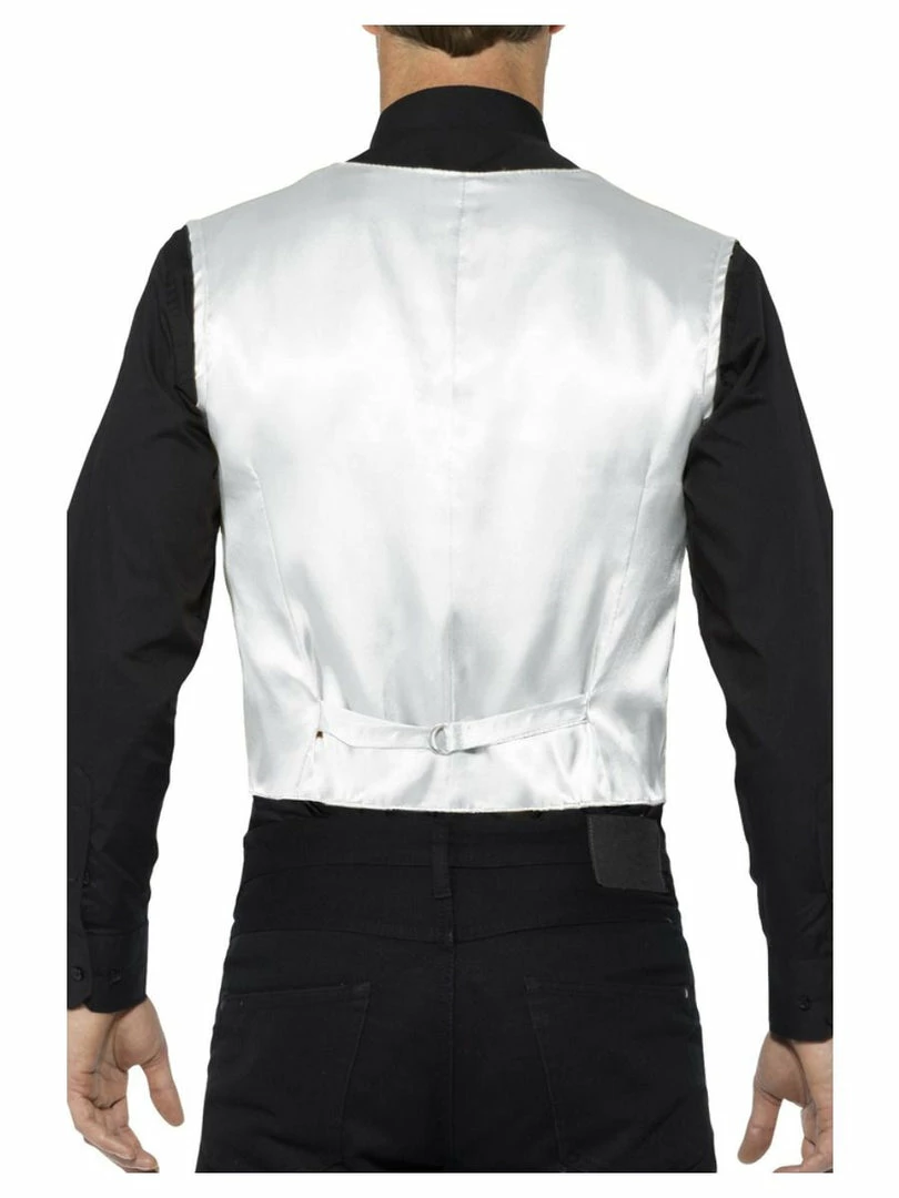 Smiffy's Silver Sequin Waistcoat Ladies 4 Smiffy's Silver Sequin Waistcoat Ladies