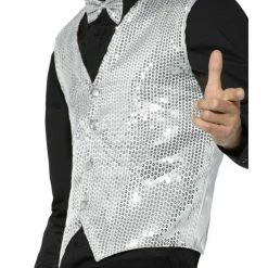 Smiffy's Silver Sequin Waistcoat Ladies 7 Smiffy's Silver Sequin Waistcoat Ladies