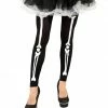 Fiestas Guirca Skeleton Bones Footless Tights 2 Fiestas Guirca Skeleton Bones Footless Tights