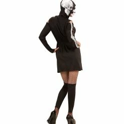 Widmann Skeleton Hooded Dress Costume Adult 9 Widmann Skeleton Hooded Dress Costume Adult