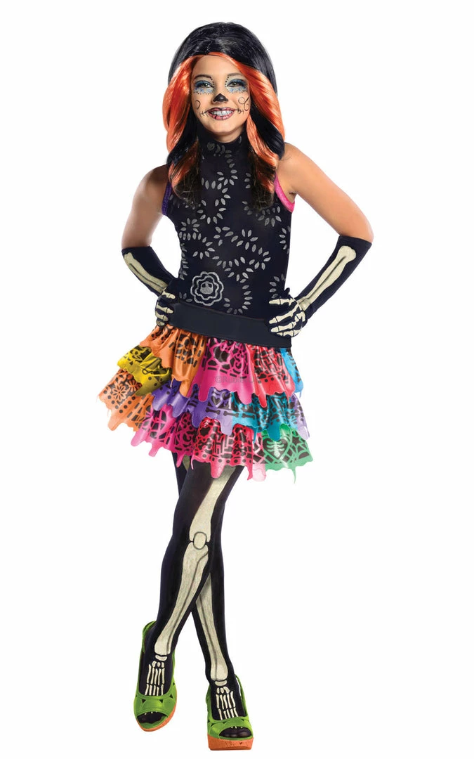 My Fancy Dress Halloween Skelita Calvaeras Monster High Costume 3 My Fancy Dress Halloween Skelita Calvaeras Monster High Costume