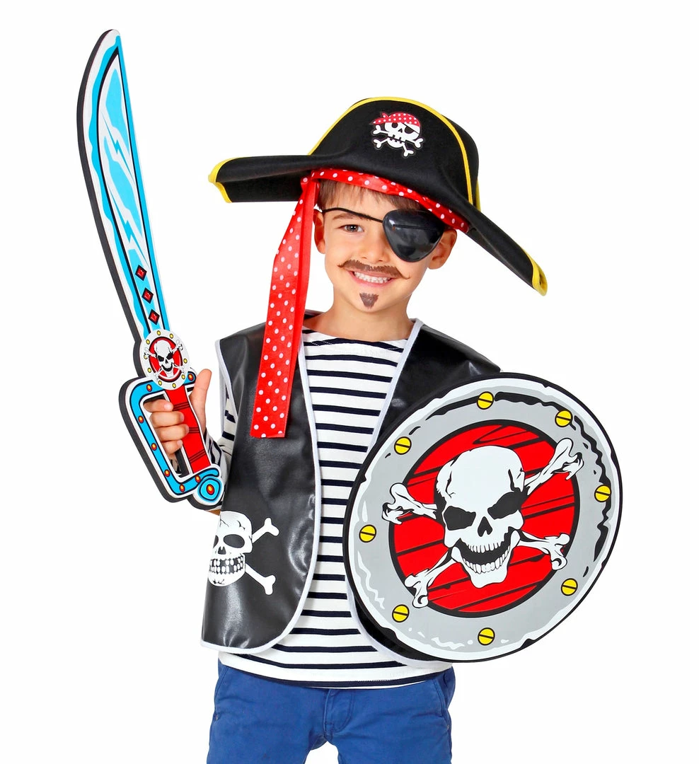 Widmann Skull Pirate Sword And Shield Set Child's 6 Widmann Skull Pirate Sword And Shield Set Child's