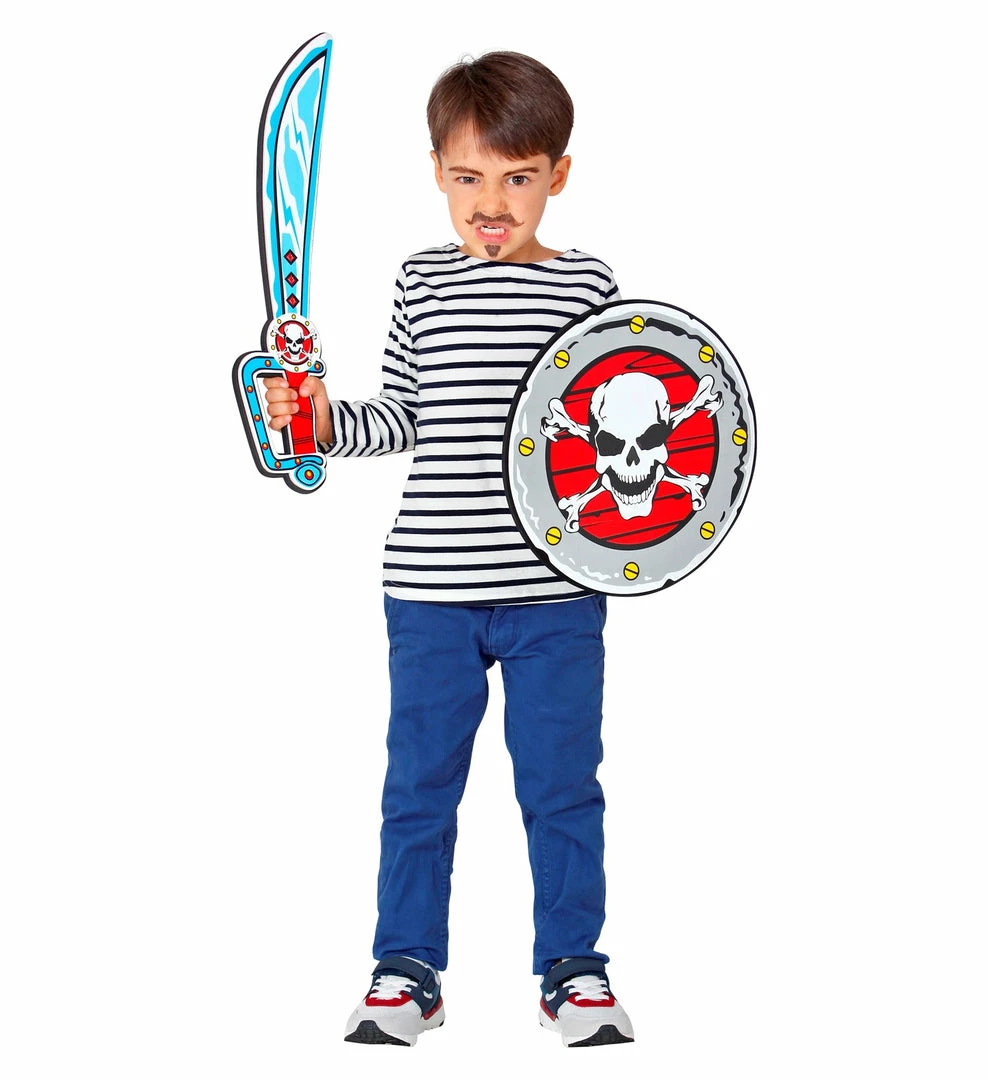 Widmann Skull Pirate Sword And Shield Set Child's 5 Widmann Skull Pirate Sword And Shield Set Child's