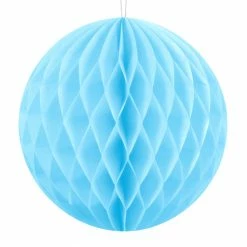 Partydecor Sky Blue Honeycomb Decoration 10cm