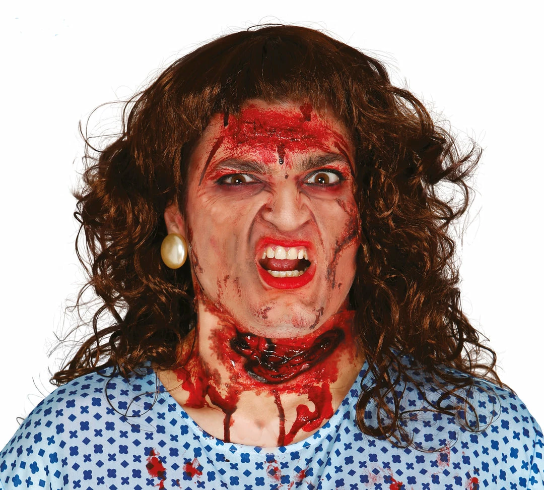 Fiestas Guirca Halloween Accessories Slashed Throat Latex FX 3 Fiestas Guirca Halloween Accessories Slashed Throat Latex FX