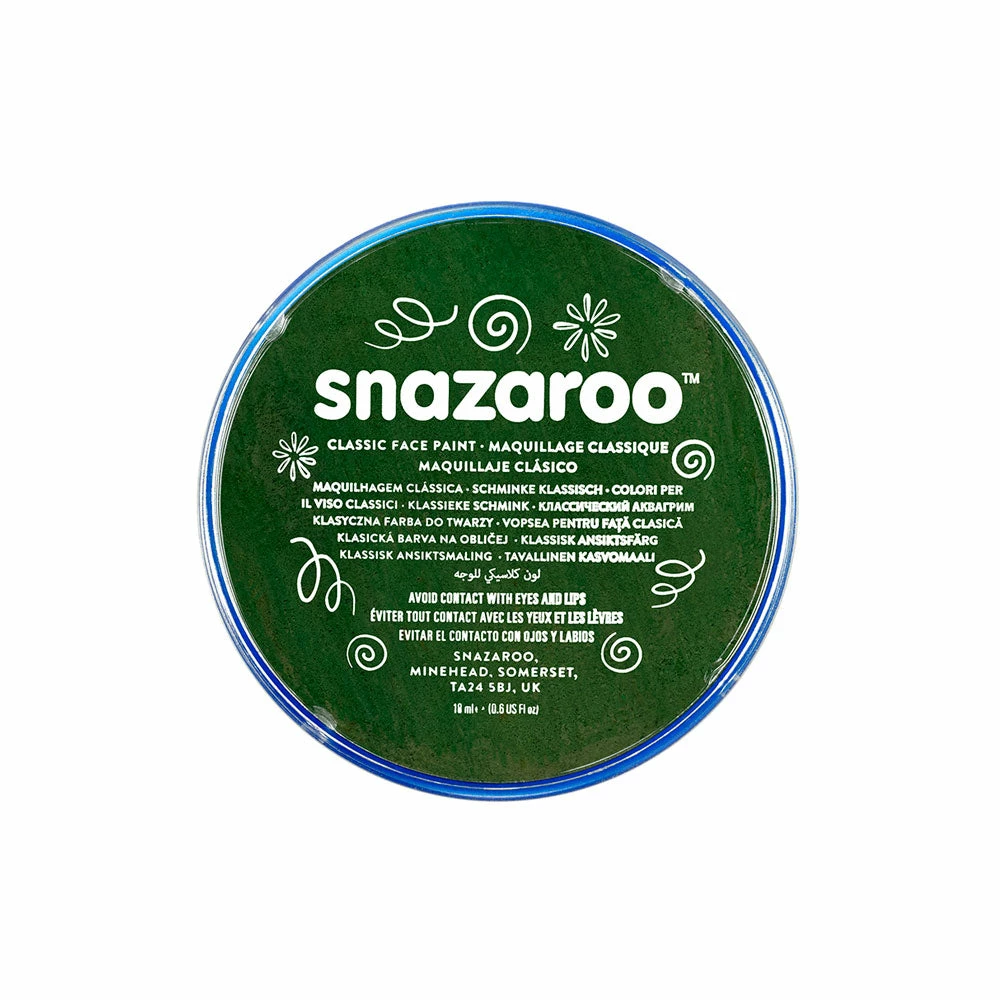 Snazaroo Face And Body Paint Dark Green 3 Snazaroo Face And Body Paint Dark Green