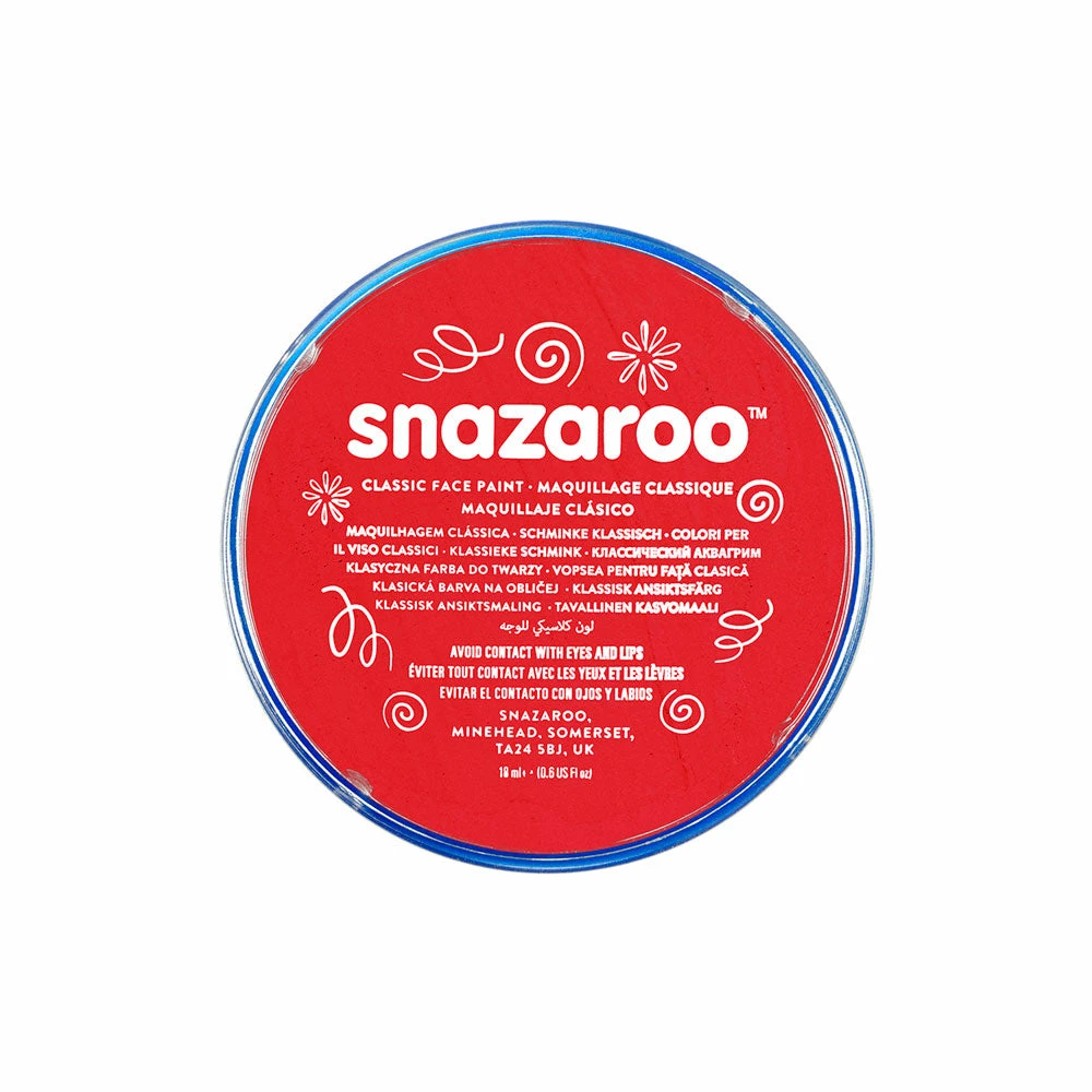 Snazaroo Face And Body Paint Bright Red Costume Accessories 3 Snazaroo Face And Body Paint Bright Red Costume Accessories