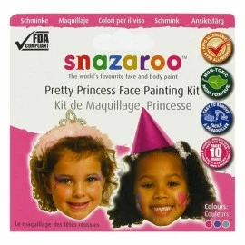 My Fancy Dress Costume Accessories Snazaroo Pretty Princess Face Painting Kit 3 My Fancy Dress Costume Accessories Snazaroo Pretty Princess Face Painting Kit