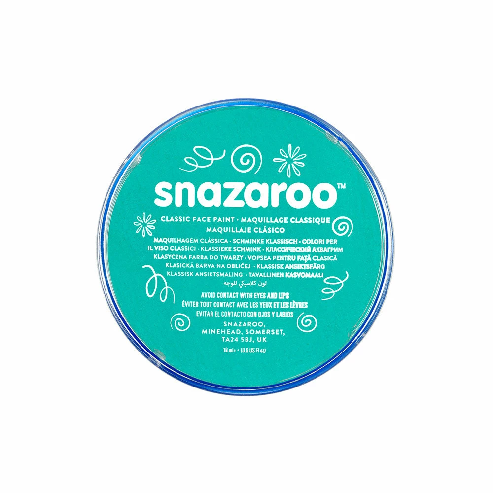 Facepaints & FX Snazaroo Sea Blue 18ml Face Paint 3 Facepaints & FX Snazaroo Sea Blue 18ml Face Paint