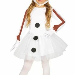 Fiestas Guirca Christmas Costumes Snowman Costume Girl