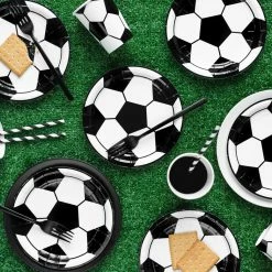 Partydecor Football Paper Plates 18cm Pack Of 6 10 Partydecor Football Paper Plates 18cm Pack Of 6