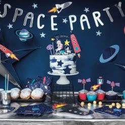 Partydecor Space Cake Toppers Party Supplies
