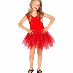 Fiestas Guirca Sparkling Tutu Skirt Red Kids