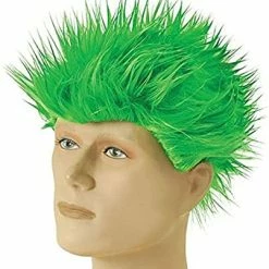 Bristol 1980's Spiky Buzzcut Punk Wig Green