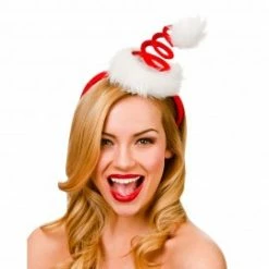 Wicked Spiral Santa Hat On Headband