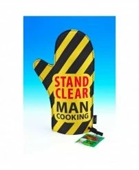 My Fancy Dress Stand Clear Man Cooking Oven Glove Party Supplies