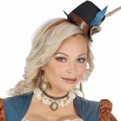 Widmann Steampunk Lace Choker And Cameo Earring Set