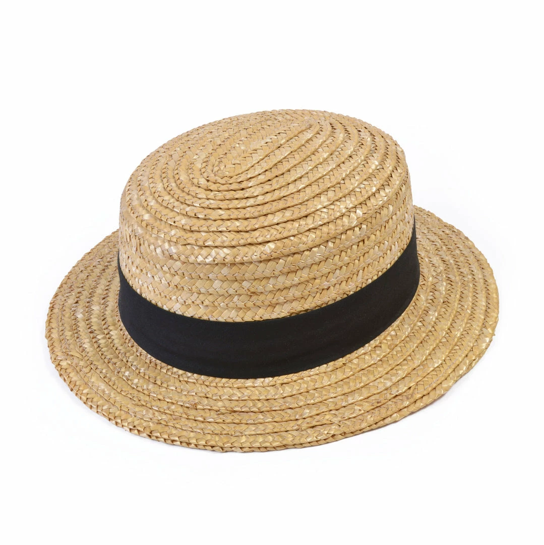 Bristol Straw Boater Hat 1920's 3 Bristol Straw Boater Hat 1920's