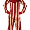 Fiestas Guirca Halloween Striped Clown Costume Men's 1 Fiestas Guirca Halloween Striped Clown Costume Men's
