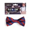 Bristol Striped Red And Blue Bow Tie 1 Bristol Striped Red And Blue Bow Tie