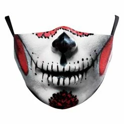 My Fancy Dress Halloween Accessories Sugar Skull Face Mask